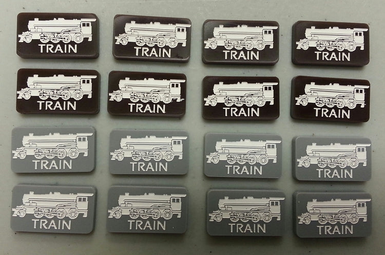 German & Russian Train Marker Set (Acrylic) (16/set)
