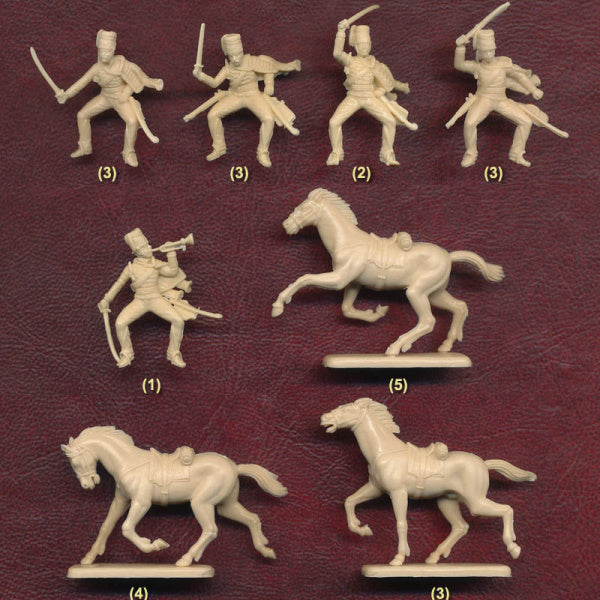 1/72 Crimean War British 11th Hussars (12- figures w/horses) (Italeri)