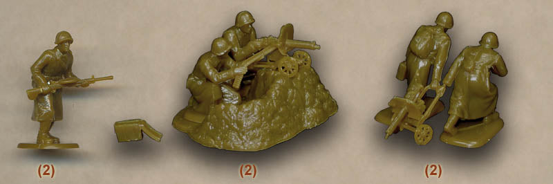 1/72 WW2 Russian Support Weapons Team Box (Pegasus)