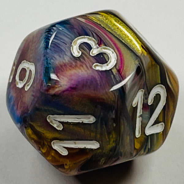 D12 (16mm) Carousel/White Die-Festive (x 5)