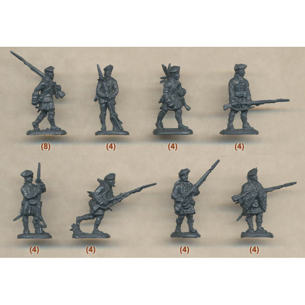 1/72 Jacobite Rebellion Militia and Loyalist Troops (Redbox)