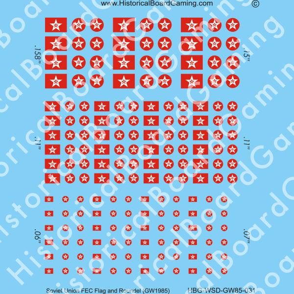 Decal Sheet, Soviet Union FEC GW-1985