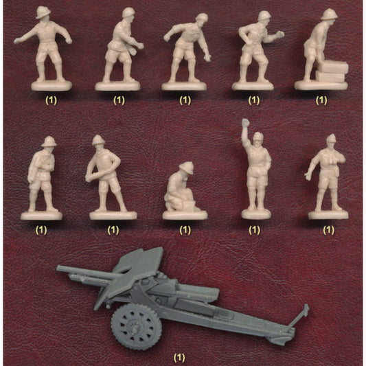 1/72 WWII Cannone da 105/28 Schneider Ansaldo with Italian Crew (STR)