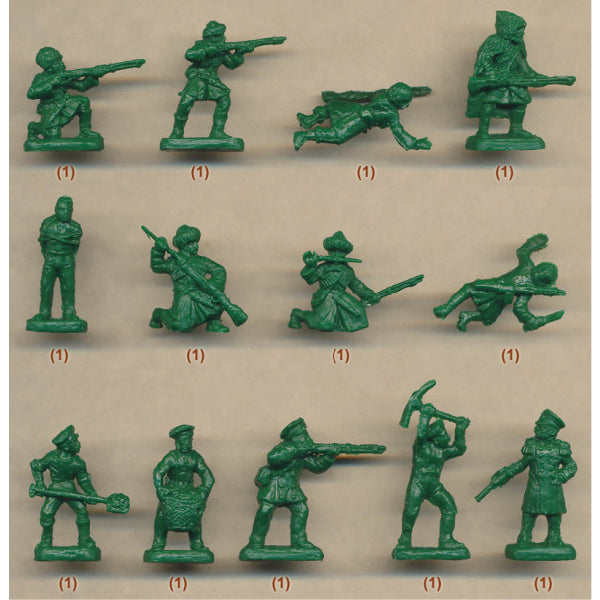 1/72 Crimean War Russian Cossack Infantry and Sailors (STR)