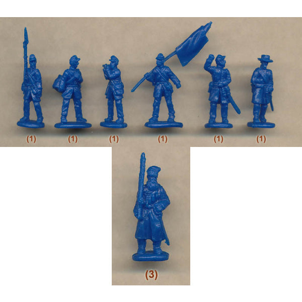 1/72 ACW Union Troops on the March (STR)