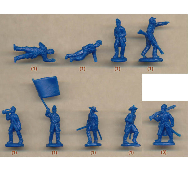 1/72 ACW US Troops in Attack (STR)