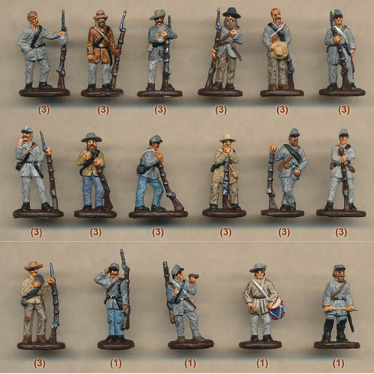 1/72 Confederate Infantry Standing (STR)