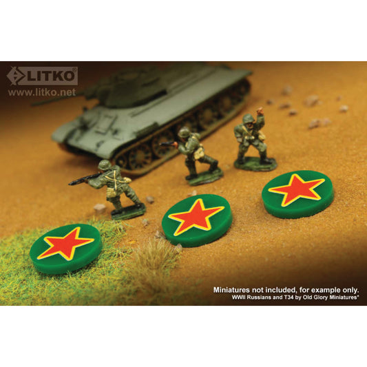 Premium Printed WWII Russia Red Army Tokens (10)