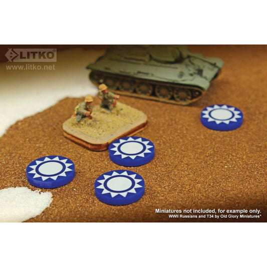 Premium Printed WWII China Kuomintang Tokens (10)