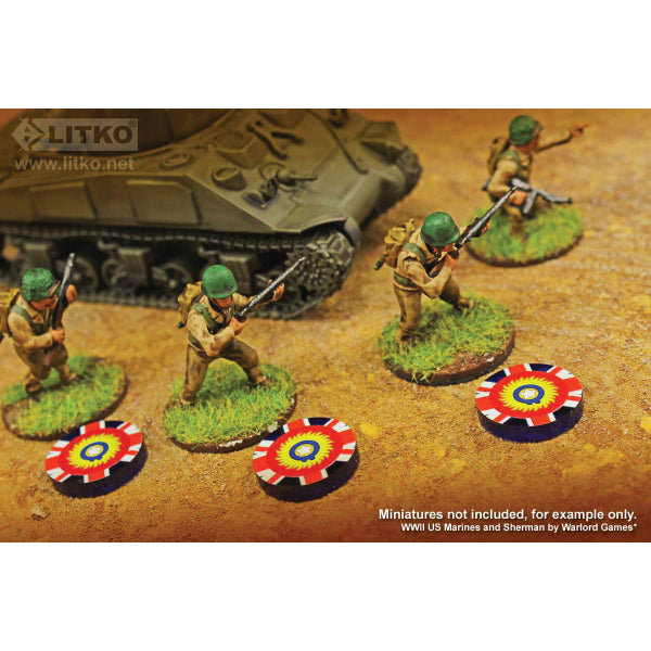 Premium Printed WWII Indian Commonwealth Pacific Theater Tokens (10)