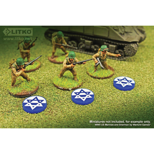 Premium Printed WWII Jewish Underground Faction Tokens (10)