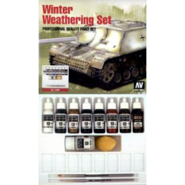 Vallejo, Winter Weathering Effects Paint Set - 17ml Bottle (8/Set)