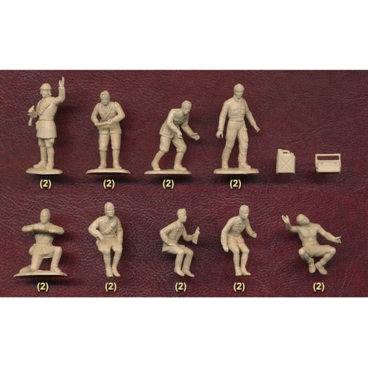 1/72 WWII Italian Drivers, Mechanichs, Tanksmen, Artillerymen Etc. (WAT)