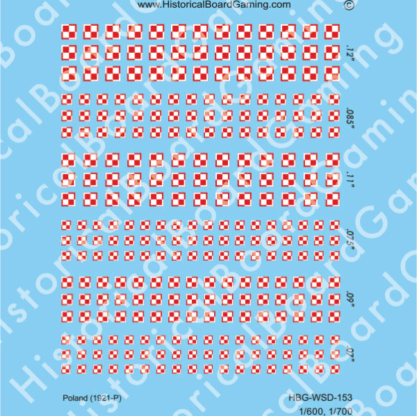 Decal Sheet, Poland (1921-P)