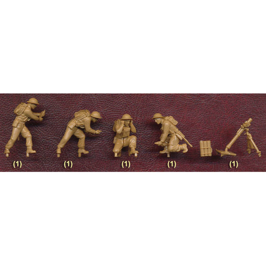 1/72 British 3" Mortar with Crew Box (ZVE)