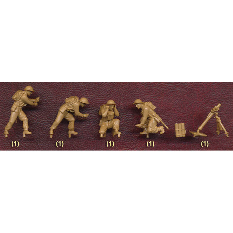 1/72 British 3" Mortar with Crew Box (ZVE)