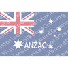 HBG ANZAC (1908-P) Build Plate Flag