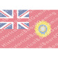 HBG Indian Empire (Variant) Far East Command (1880-1947) Build Plate Flag