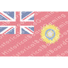 HBG Indian Empire (Variant) Far East Command (1880-1947) Build Plate Flag