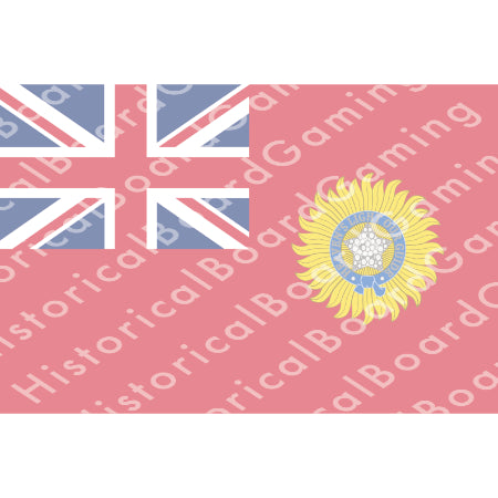 HBG Indian Empire (Variant) Far East Command (1880-1947) Build Plate Flag