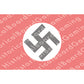 HBG German Reich National Flag, Nazi Party Flag, Merchant Flag, Marine Jack (1935-1945) Build Plate Flag