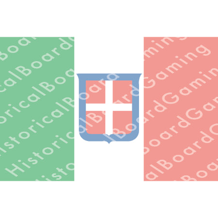 HBG Civil and Merchant Flag of Kingdom of Italy (1861-1946) Build Plate Flag