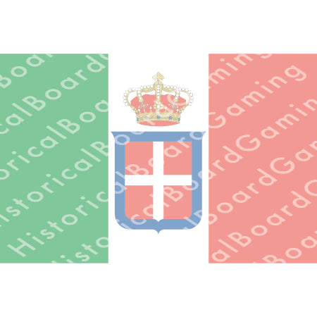 HBG Kingdom of Italy, Naval Ensign (1861-1945) Build Plate Flag