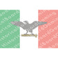 HBG War Flag of the Italian Socialist Republic (1943-1945) Build Plate Flag