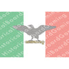 HBG War Flag of the Italian Socialist Republic (1943-1945) Build Plate Flag