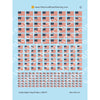 Decal Sheet, U.S. Flag (1960-P)
