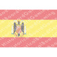 HBG Nationalist Spain State Flag (1938-1945) Build Plate Flag