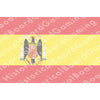 HBG Nationalist Spain State Flag (1938-1945) Build Plate Flag