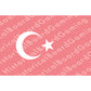HBG Ottoman Empire Flag (1844-P) Build Plate Flag