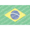 HBG Brazil Flag (1889-P) Build Plate Flag