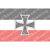HBG Germany Marine Jack (1871-1918) Build Plate Flag