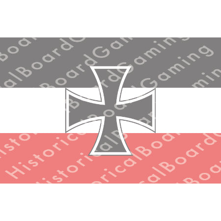 HBG Germany Marine Jack (1871-1918) Build Plate Flag