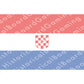 HBG Croatia Flag (1939-1945) Build Plate Flag