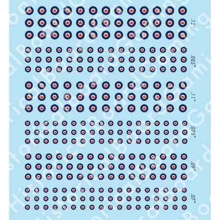 Decal Sheet, Royal Canadian Navy (1918-19)