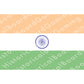 HBG Flag of India (1947-P) Build Plate Flag
