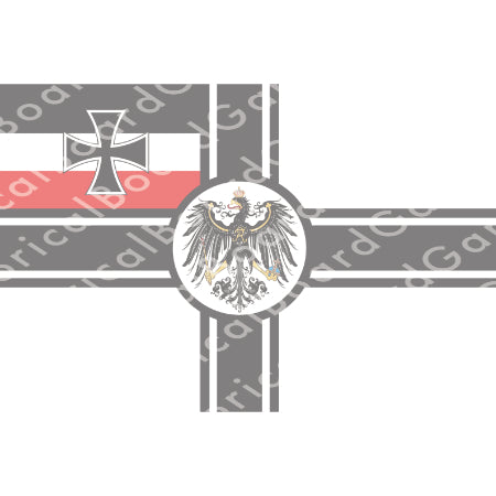 HBG Germany War Ensign (1903-1919) Build Plate Flag