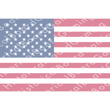 HBG USA 50 Star Flag (1960-P) Build Plate Flag
