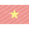 HBG North Vietnam Flag (1945-1976) Vietnam (1976-P) Build Plate Flag