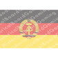 HBG East German Flag (1959-1990) Build Plate Flag