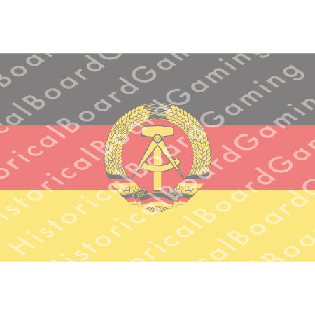 HBG East German Flag (1959-1990) Build Plate Flag