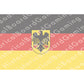 HBG German State Flag (1950-P) Build Plate Flag