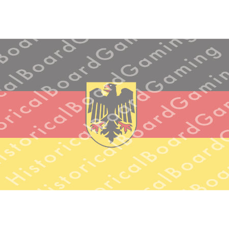 HBG German State Flag (1950-P) Build Plate Flag