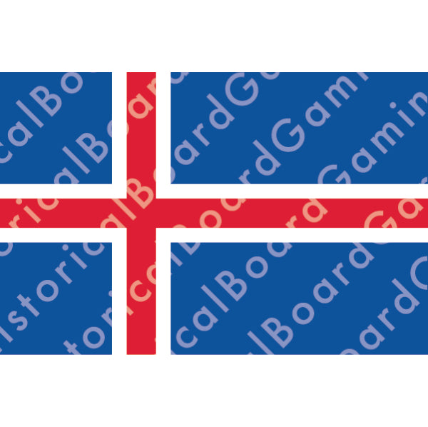 HBG Battle Labels- Iceland Flag (1944-P)