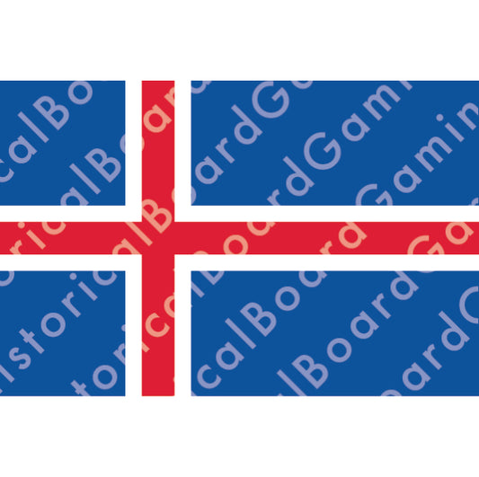 HBG Battle Labels- Iceland Flag (1944-P)