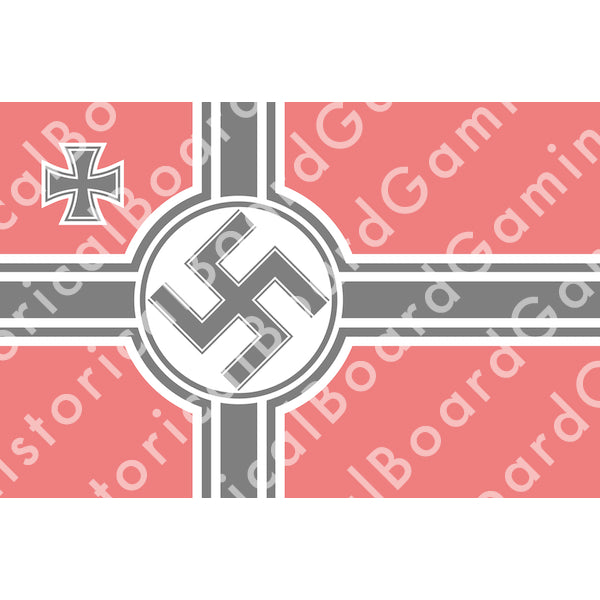 German Naval Ensign (1938-45) Build Plate Flag