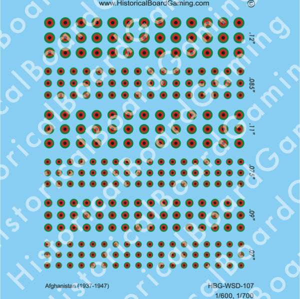 Decal Sheet, Afghanistan (1937-47)